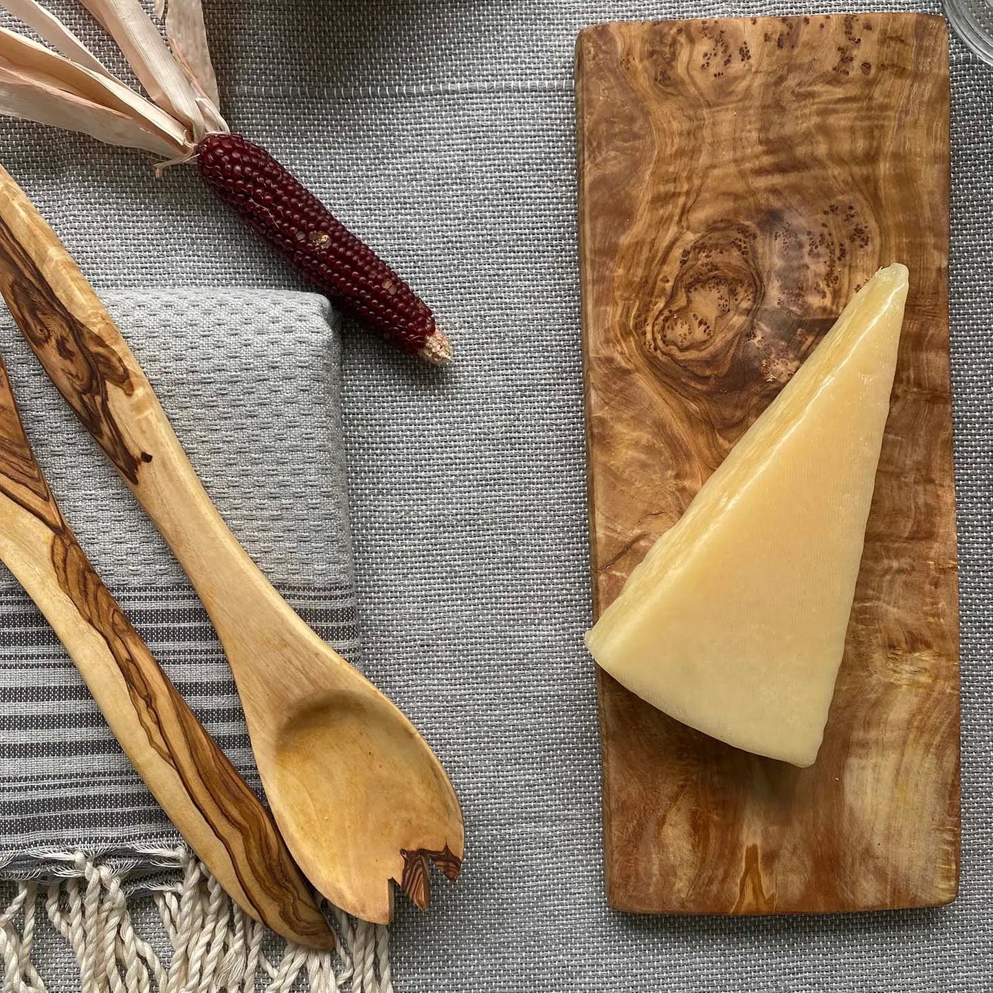 Olive Wood Rectangular Cheese Board