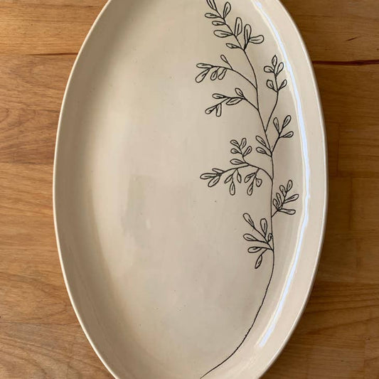 Oval Platter Rue