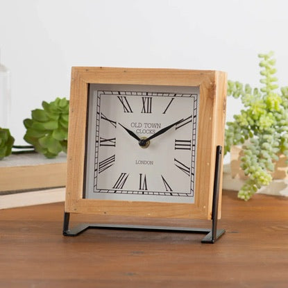 Wooden Table Clock