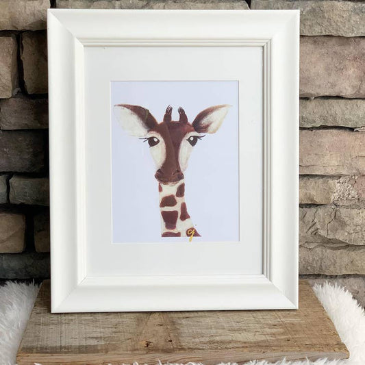Giraffe Nursery Artwork Print