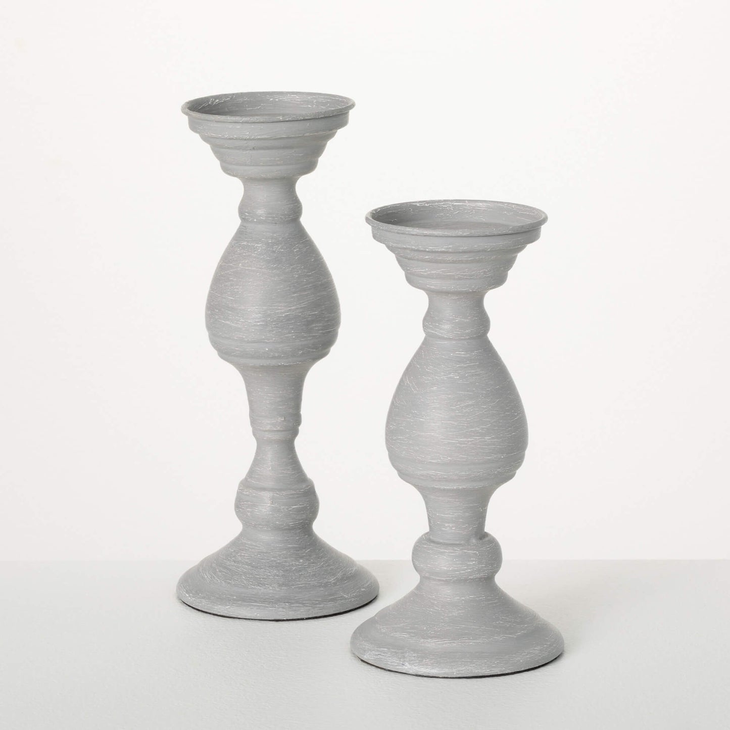 Chateau Pillar Candleholder Set of 2