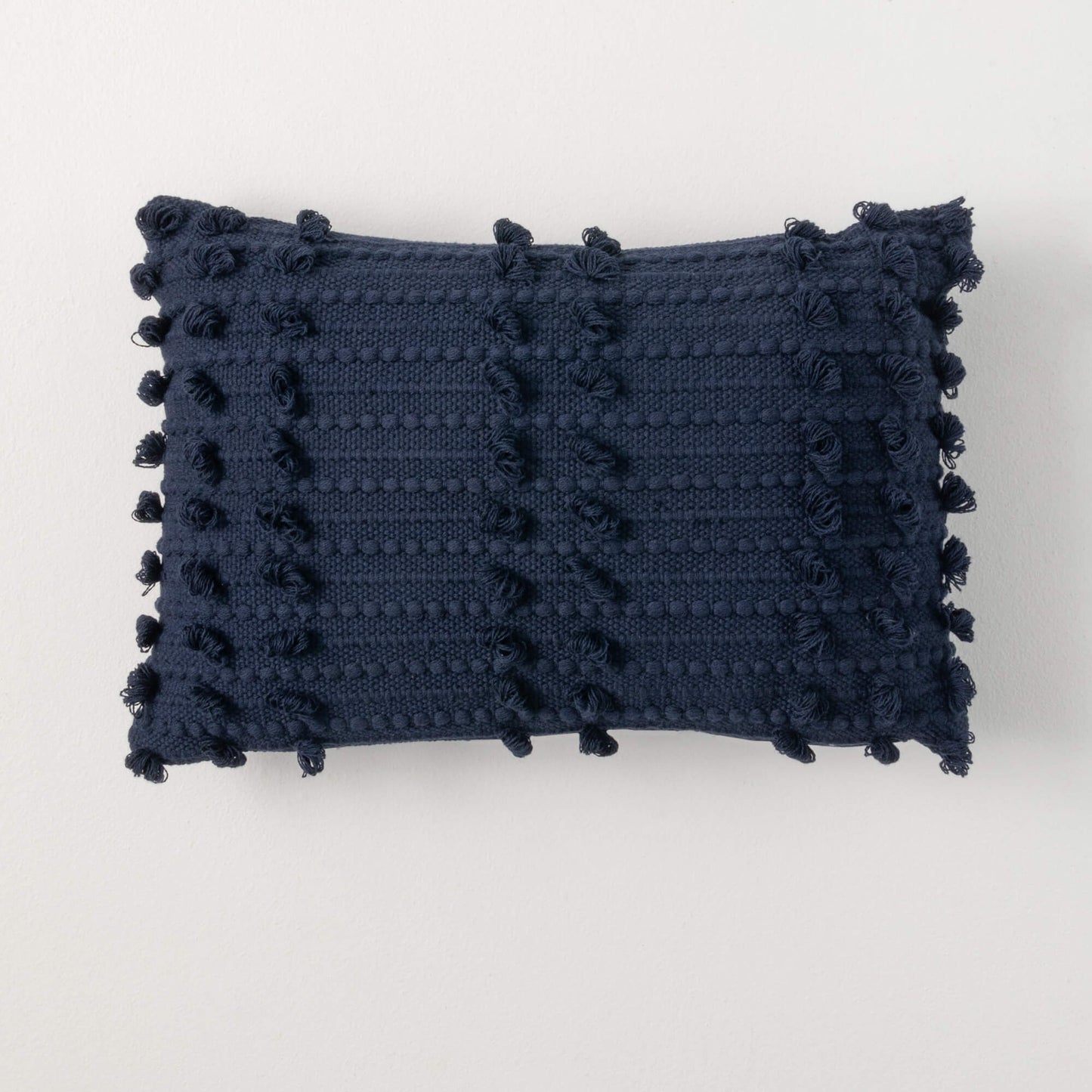 Woven Indigo Lumbar Pillow