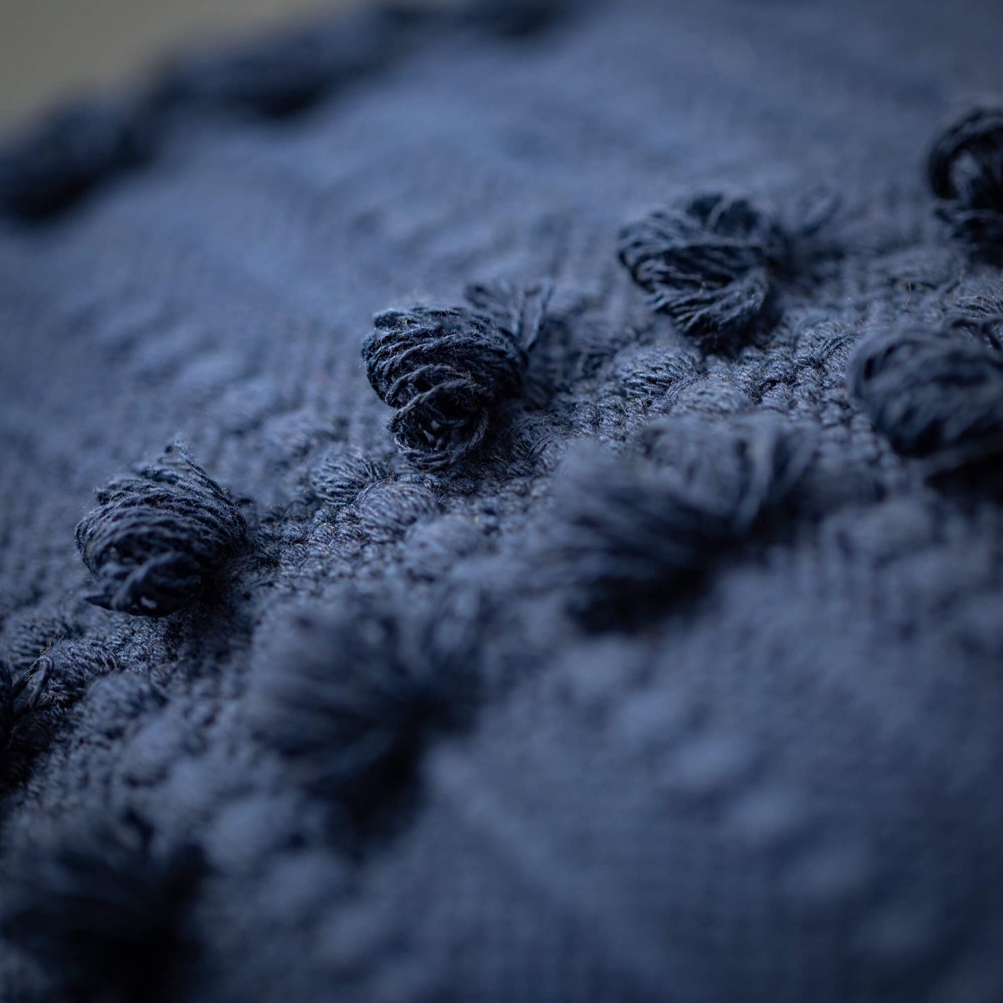 Woven Indigo Lumbar Pillow